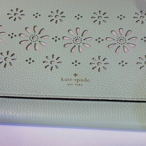 Kate Spade Green Crossbody Bag with Minimalist Charm